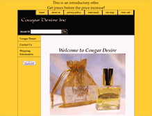 Tablet Screenshot of cougardesirescent.com